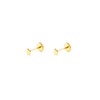 18ct Yellow Gold star 3.5 mm baby-newborn Earrings