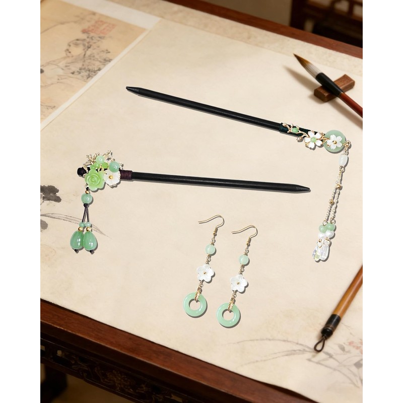 Chinese Hair Sticks Wood Hair Chopsticks Classic Hair Pins Daily