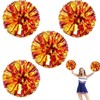 IONPSHG 4Pcs Cheerleader Pompoms Metallic Foil Cheer Poms Hand Flower