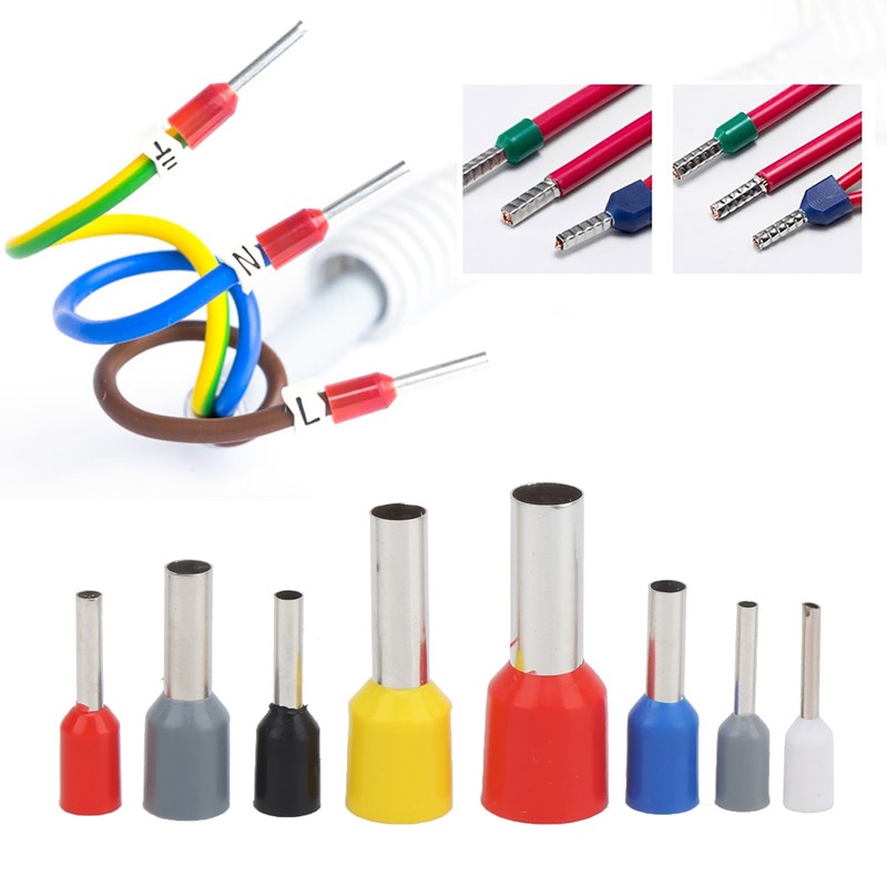 1200Pcs Wire Ferrules Crimping Cold Pressed Terminal Electrical Industrial Accessories