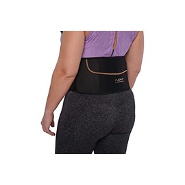 Flexup- Faja lumbar, cinturón de soporte lumbar, faja de compresión ligera y flexible con infusión de cobre para hombres y mujeres para uso diario (L/