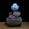 Mini Unique Shape Simulation Desktop Fountain Waterfall Table Ornament for