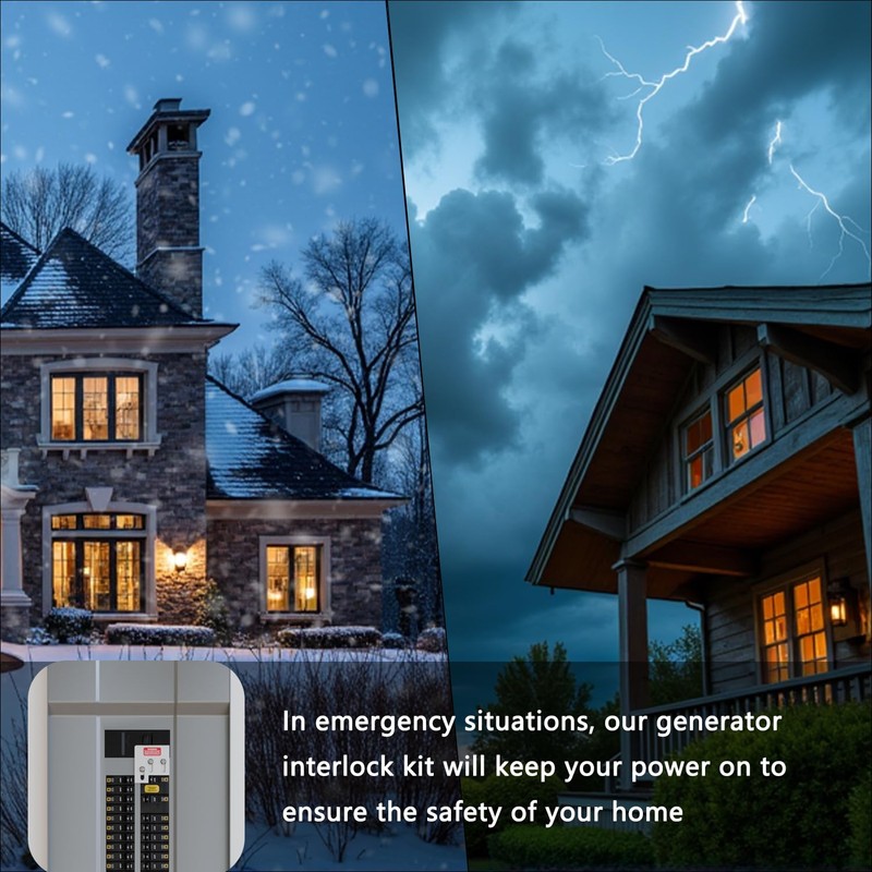 Generator Interlock Kit Compatible with Square D QO & Homeline