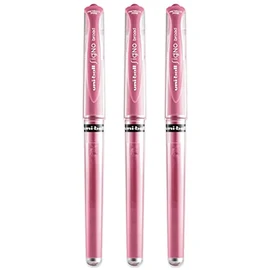 uni-ball Signo Pen Broad Metallic Gel Ink Rollerball - Metal 1mm Tip Nib 0.65mm Line Width With Rubber Grip - UM-153 (3)