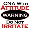 CafePress Attitude CNA Sticker Oval Car Bumper Sticker