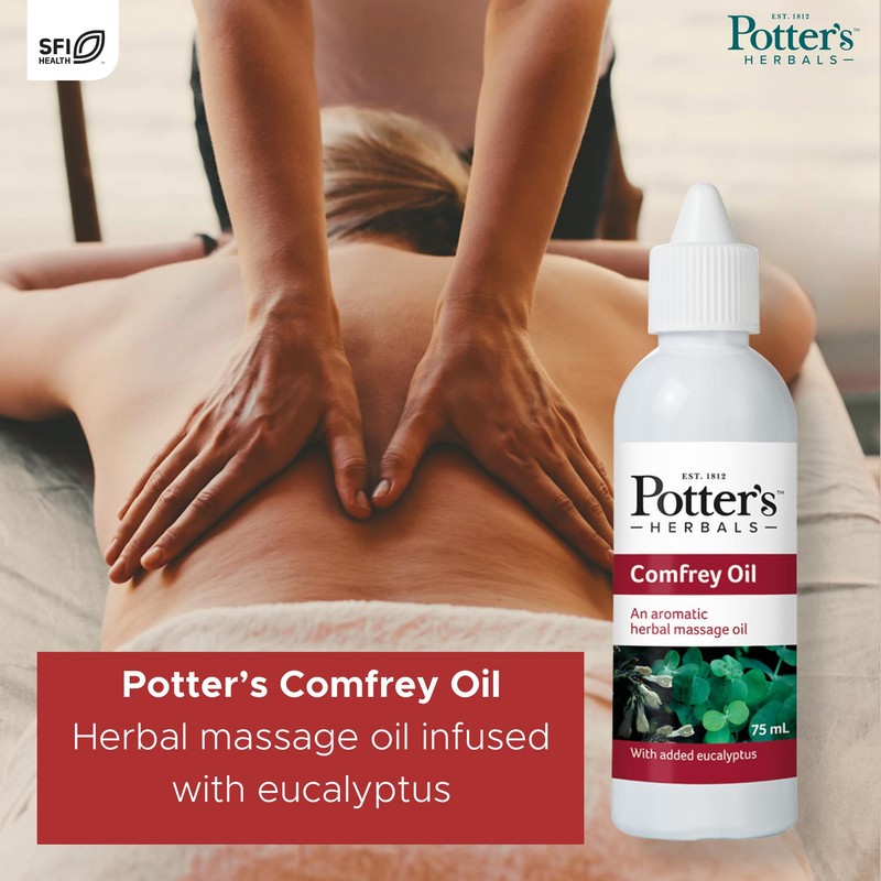 Potter's Herbals Comfrey Oil with Eucalyptus, 75 ml