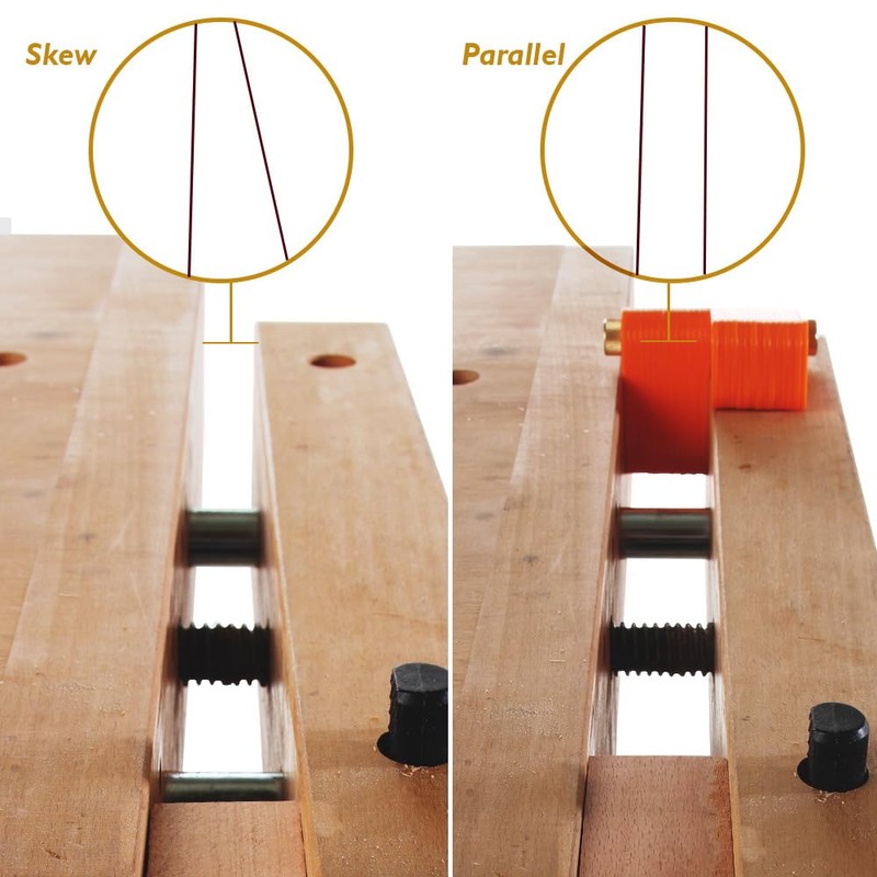 O'SKOOL Bench Vise Stop Spacer Set includes Shims to Prevent