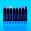 Moon Glow, Neon-UV-Lackstift-Körperkreide für Gesicht und Körper (Pastellrosa, 1 Stück)