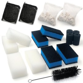 NEWKE 4 Sets of Three-Stage Filtration Filter for AquaClear 50 Power Filter