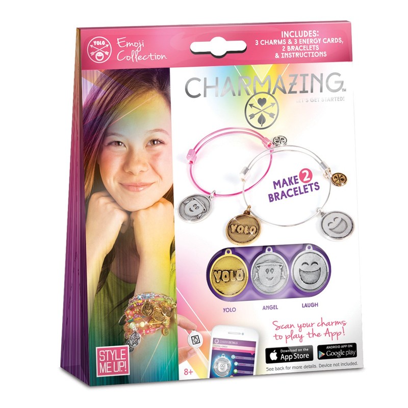 Charmazing Let's Get Started Bracelets - Emoji Collection 1