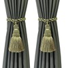 Fenghuangwu 2 Pack Curtain Tie Backs Rope Tassels for Curtains