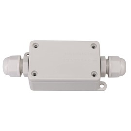 CNBTR Outdoor 2Way Cable Wire Connector Junction Box Plastic White (with Screwdriver)