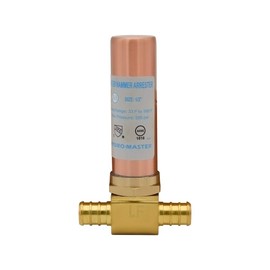 HYDRO MASTER Tee Water Hammer Arrestor，Clean Brass,1/2" Pex x 1/2" Pex