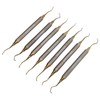 7 Pieces Teeth Plaque Remover Kit Multiple Shapes Metal Cleaning