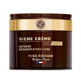 Yves Rocher Crema Facial Nutri Extra Regeneradora Riche Creme Dia y Noche - Crema Facial Anti edad - Nutre, Alisa y Restaura la piel - Con Aceite de  