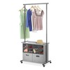 Whitmor Rolling Closet Organizer with Shelves & Drawers - Grey