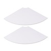 2pcs Wall Mount Floating Corner Shelves Quarter Round Hanging Corner