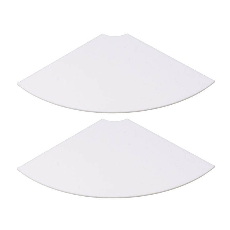 2pcs Wall Mount Floating Corner Shelves Quarter Round Hanging Corner