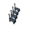 On1shelf® Flat Grey 6.0 mm Cable Clips, Bag of 50,