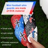 2 Pairs Miniature Spider Web Football Shin Guards, 3.94x2.36in Mini