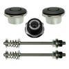 Pair (2) 1.00" Quick Push Button Latch Hood Pin USA