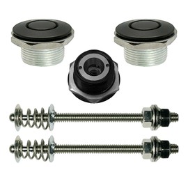 Pair (2) 1.00" Quick Push Button Latch Hood Pin USA