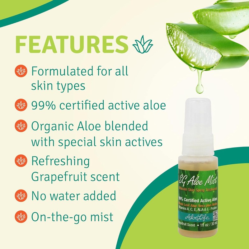 Aloe Life SG Mist Gel, 4 Ounce