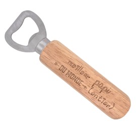 ERNESTINE - Bottle Opener Papi je t'aime - Gift for Father's Day and Grandad - Gift for Men - Keyring Family - Gift for Men Birthday Christmas Birth