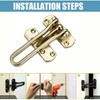 Litensh Door Chain Lock for Front Door, Swing Bar Door