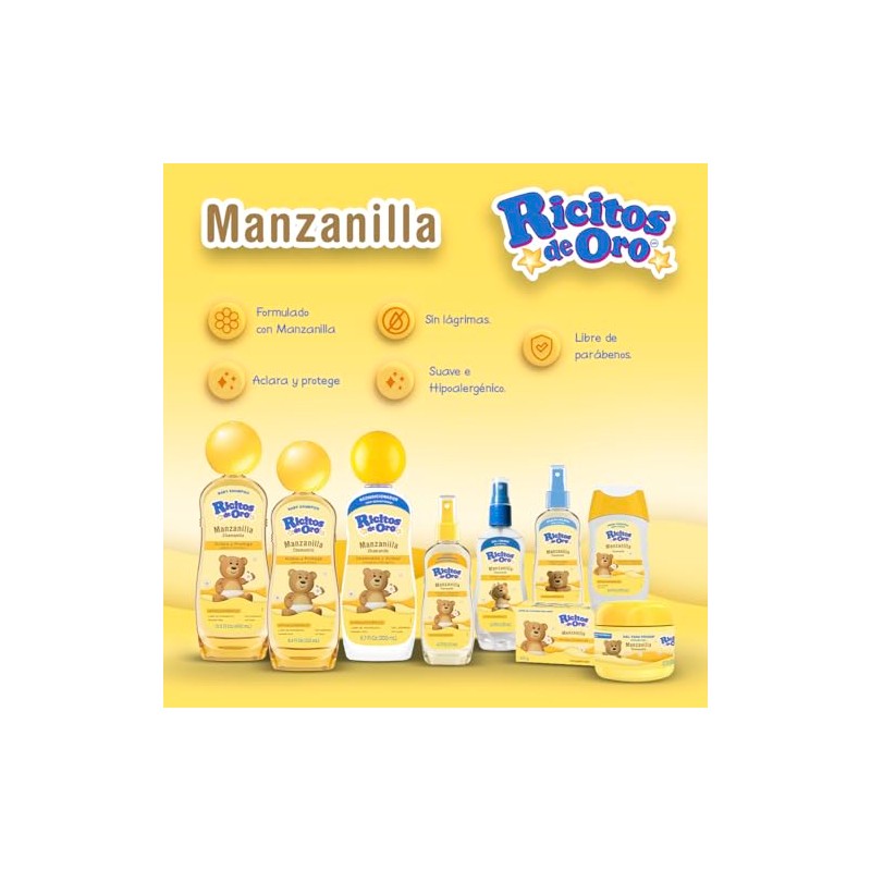 Ricitos De Oro Gel Liquido Manzanilla, 125ml