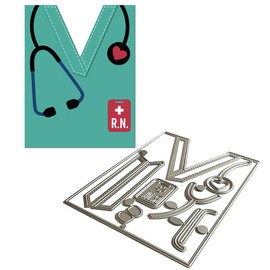 Troqueles de metal para ropa de enfermera, troquelados para hacer tarjetas, troqueles de relieve para álbumes de recortes, álbumes de recortes, decoración de tarjetas de papel