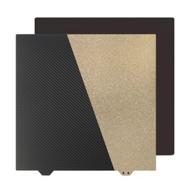 FYSETC Ender-7 Build Plate Upgrades - 280x280mm PET PEI Spring Steel Sheet - QID1 X-Plus 3 Smooth Textured Print Bed: Double sided Hotbed Cover with Magentic Base for Filament PLA PETG 3D Printer Part