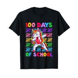 100th Day Teacher Kids Costume Unicorn 100 Days Of School T-Shirt