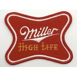 Retro Miller High Life Beer Vintage Style Retro Patch Sew Iron On Hat Cap Shirt