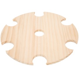 Wooden Wine Glass Drying Rack and Bottle Holder Wine Storage for 6 Glass And 1 Wine Bottle