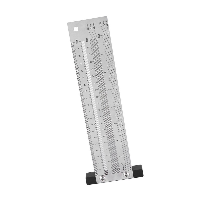 Ultra Precision Marking Ruler Stainless Steel Woodworking Scribing Ruler Gauging