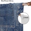 ZhiRain Jeans Pocket Fashion Background Curtains Denim Blue Indigo Grunge