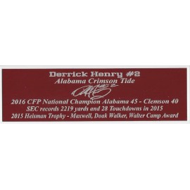 Nick Saban Autograph Nameplate Alabama Crimson Tide Autograph Helmet Jersey