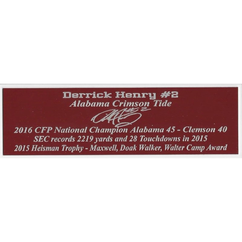 Nick Saban Autograph Nameplate Alabama Crimson Tide Autograph Helmet Jersey