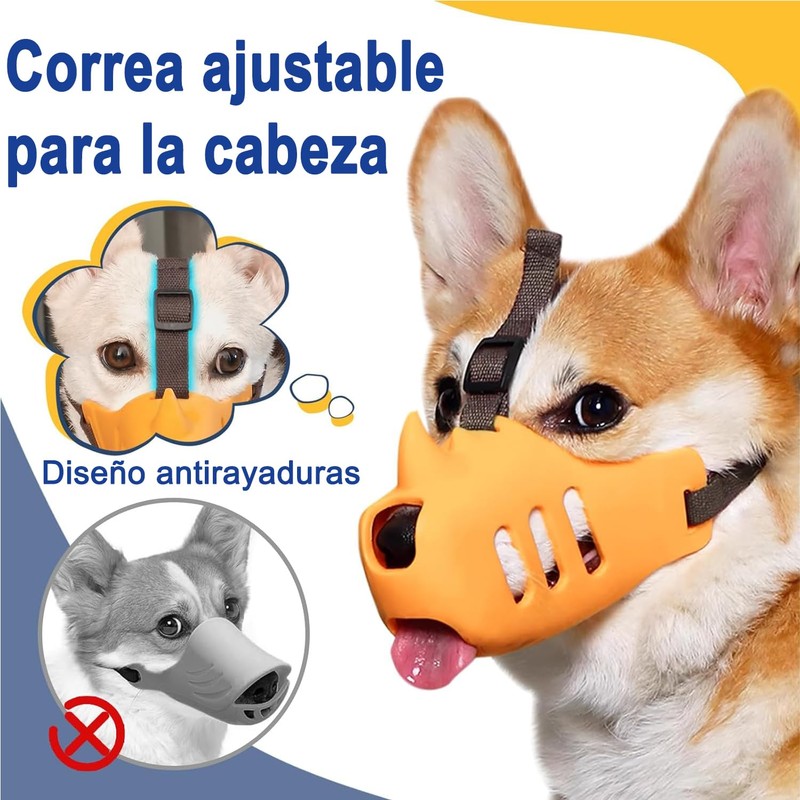 KOMPORY Bozal para Perro,Cubiertas de Boca de Perro con Forma