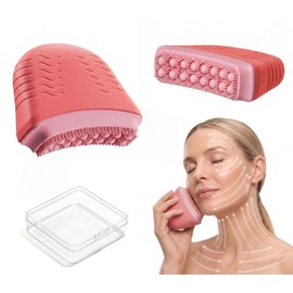 Lymphatic Contour Face Brush, Silicone Face Brush for Lymphatic Drainage