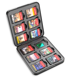 Switch 2 Game Card Case, HEYSTOP 12 PCS Gaming Card Storage Box for Switch 2 Soft Case Micro SD Memory Card Storage Compact Thin Lightweight Dustproof Carrying Anti-Scratch, Transparent, Switch2