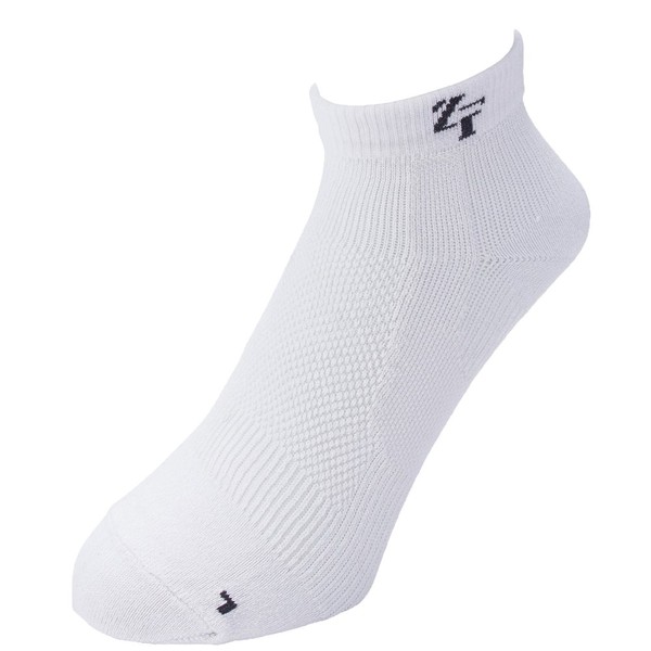 ZEROFIT Zero Fit Nanobite Socks Short Round Toe White L Ioz Sport