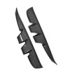 2PCS Side Vent Frame Cover Dry Carbon Fiber Material Replacement