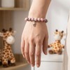 Giraffe Bracelet for Women Pink Natural Stone Bracelet Inspirational