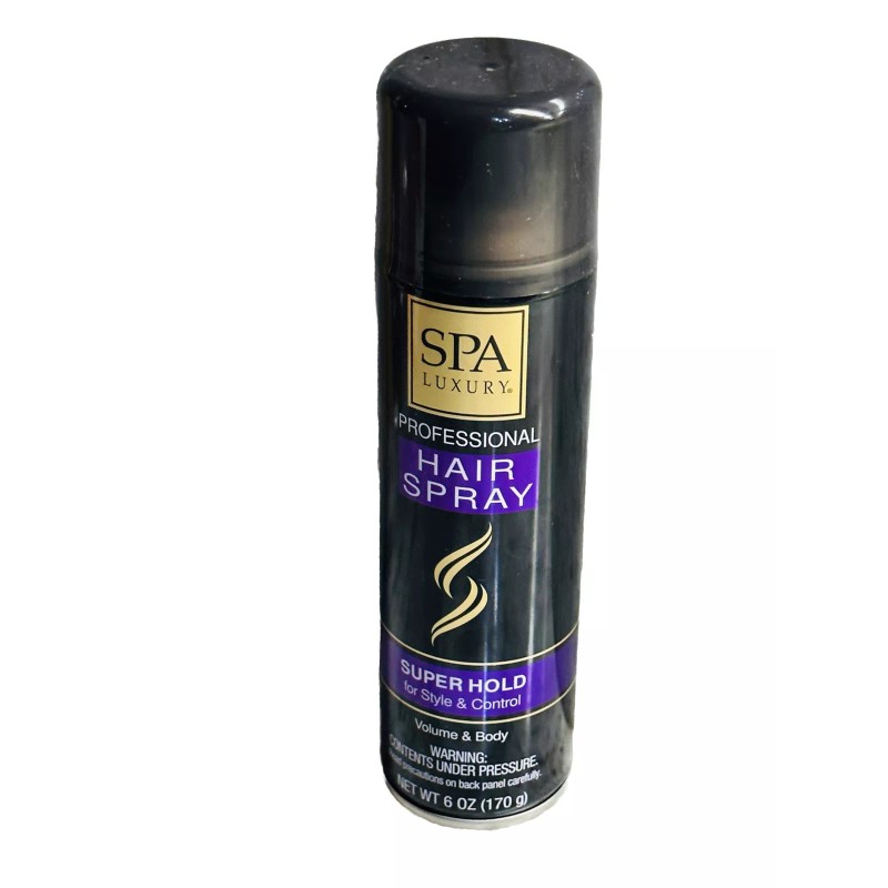 SPA LUXURY SUPER HOLD AEROSOL HAIRSPRAY STYLE CONTROL VOLUME FULL