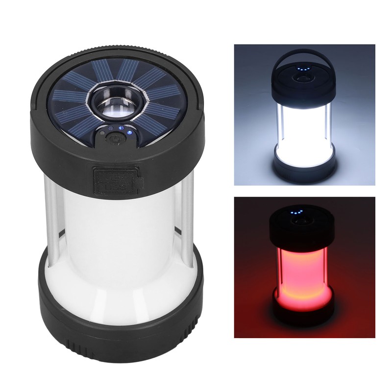 LED Camping Lantern USB Rechargeable Camping Light with 2 Light