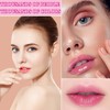 WENJLYJ 2PCS Crystal Flower Jelly Lipstick,Clear Lipstick with Flower Inside