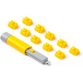 Smart Keeper RJ45 Port Lock with Key - 10 Locks 1 Key (Yellow)