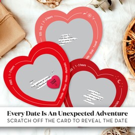 Eluvate 45 Scratch Off Date Night Ideas - Fun and Romantic Couples Gifts - Card Game for Girlfriend, Boyfriend, Wife, Husband, Women or Men - Special Anniversary and Wedding Presents